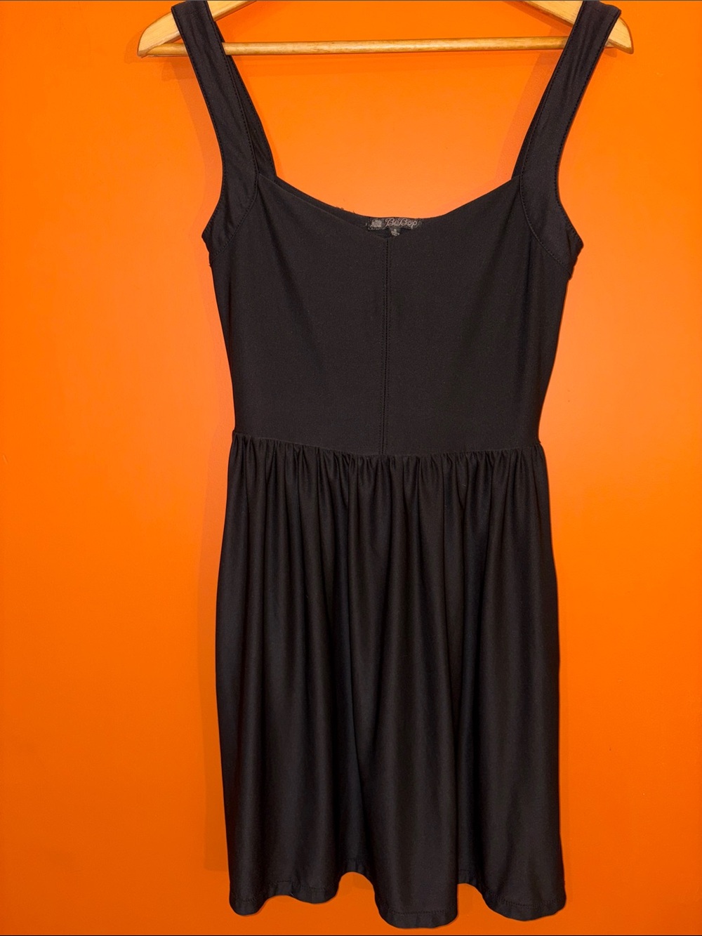 BeBop Black Mini Dress with Scoop Neck Straps Theme Park Vacation Dress Small - Picture 8 of 10